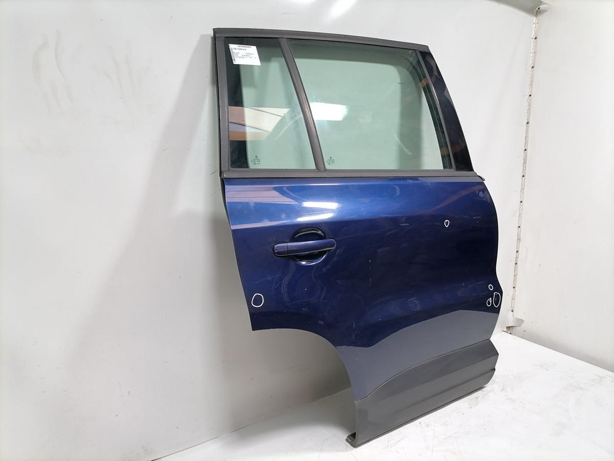VW Tiguan 1 5N original T&uuml;r hinten rechts LD5Q Shadowblue Rohbau Bj.2009